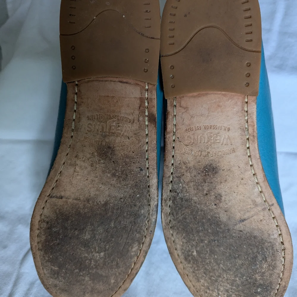 G.H. BASS Weejuns Penny Loafer teal size 8 - Picture 4 of 6